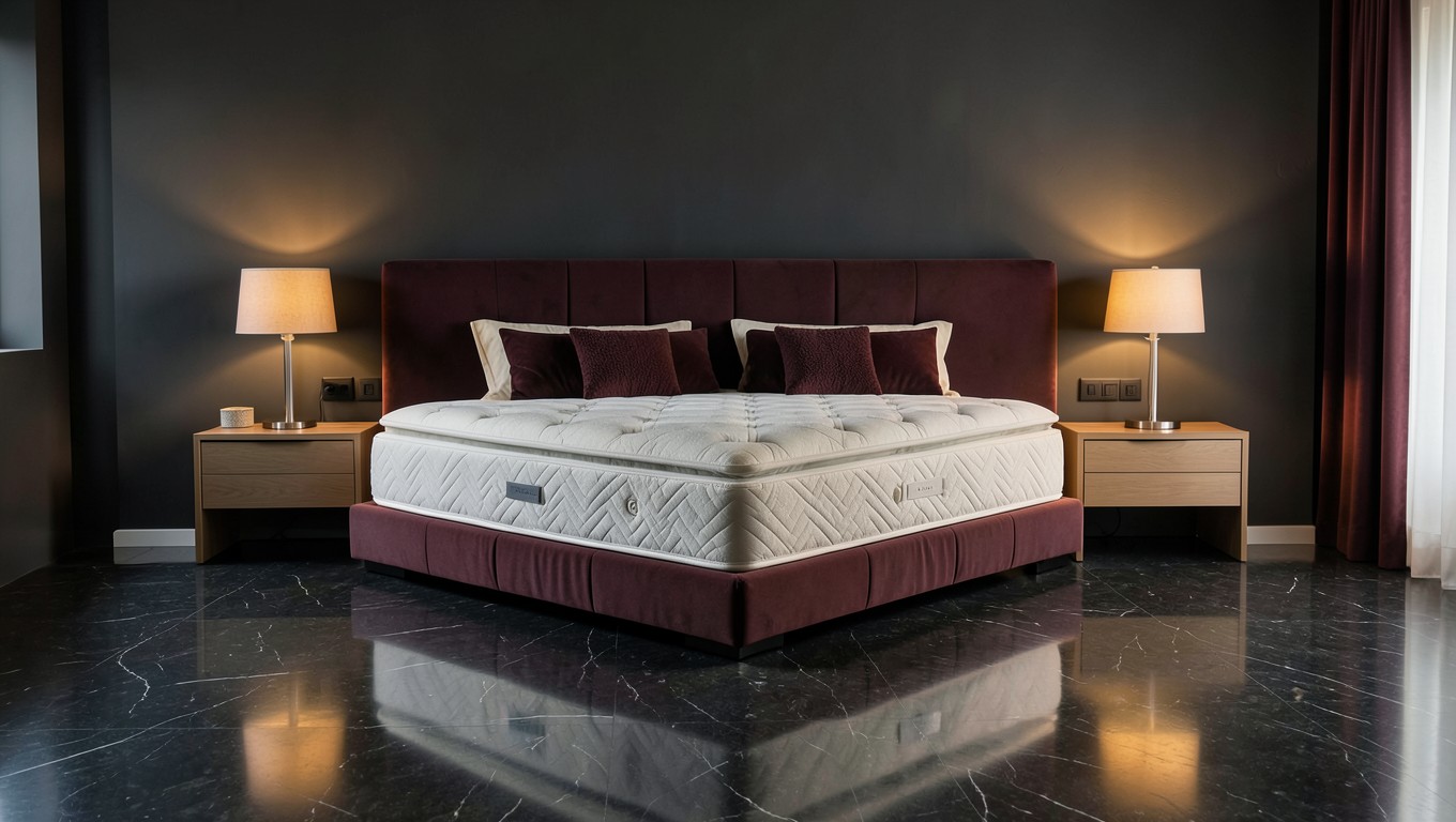 Dormitorio moderno con colchón de calidad